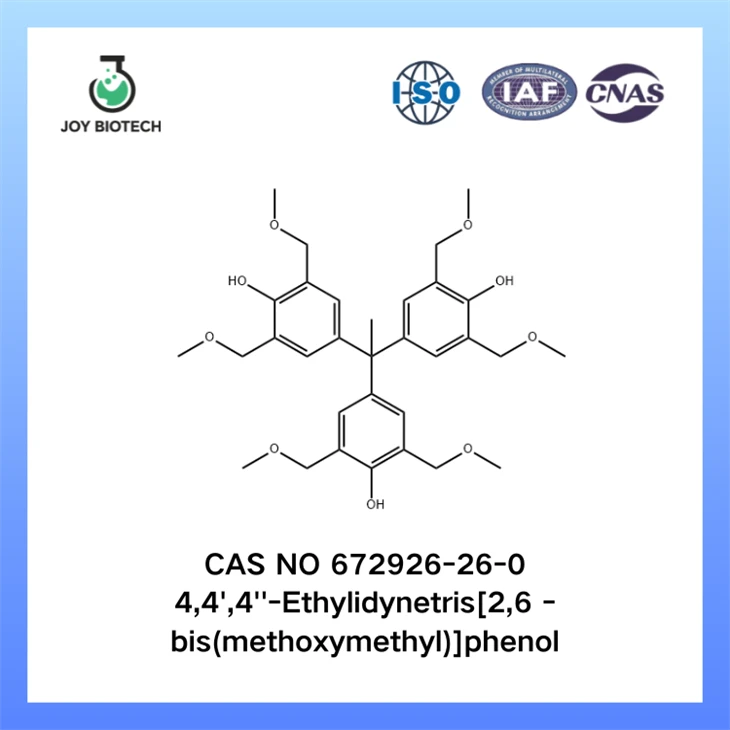 4,4',4''-Ethylidynetris[2,6 -bis(methoxymethyl)]phenol CAS NO 672926-26-0