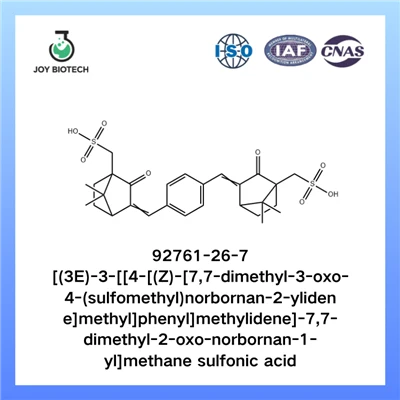 [(3E)-3-[[4-[(Z)-[7,7-dimethyl-3-oxo-4-(sulfomethyl)norbornan-2-yliden E]methyl]phenyl]methylidene]-7,7-dimethyl-2-oxo-norbornan-1-yl]methane Sulfonic Acid CAS NO 92761-26-7